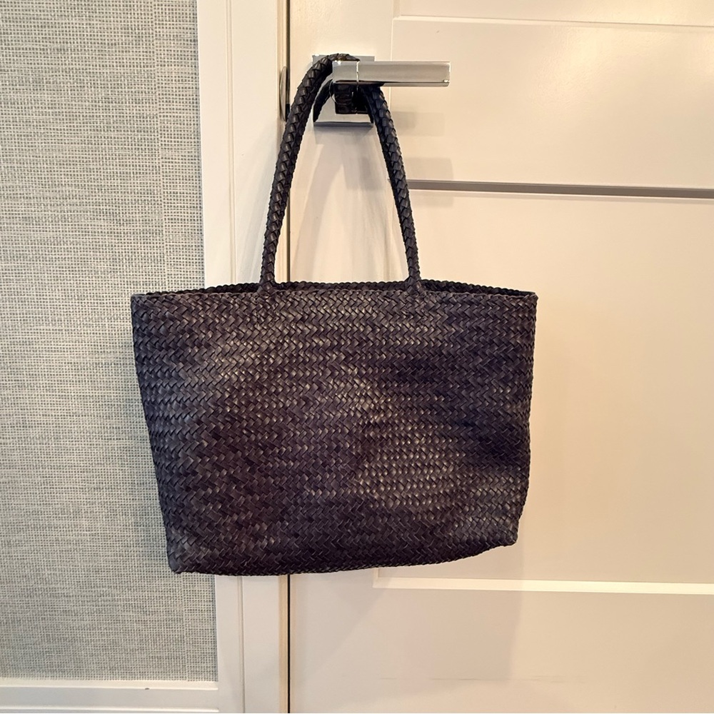 Madewell Handwoven Leather Tote